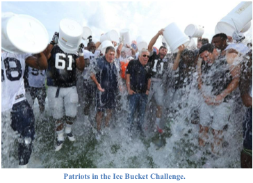 Patriots take the bucket challenge