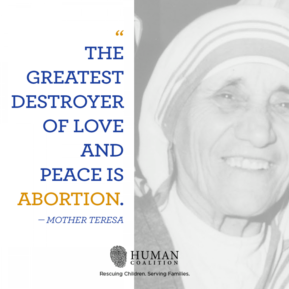 The Greatest Destroyer of Peace is Abortion